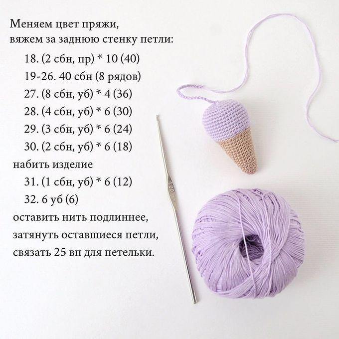 Брелок Мороженое — этап 2
