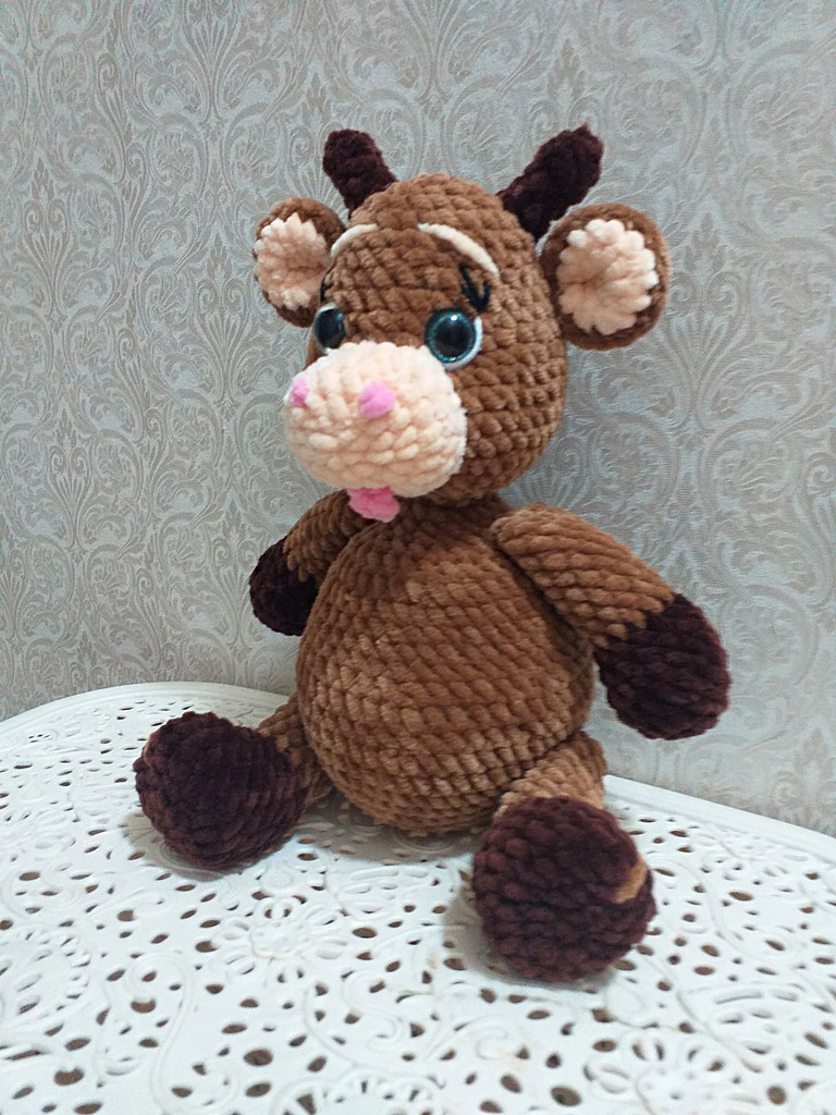 Бычок Костик — схема амигуруми