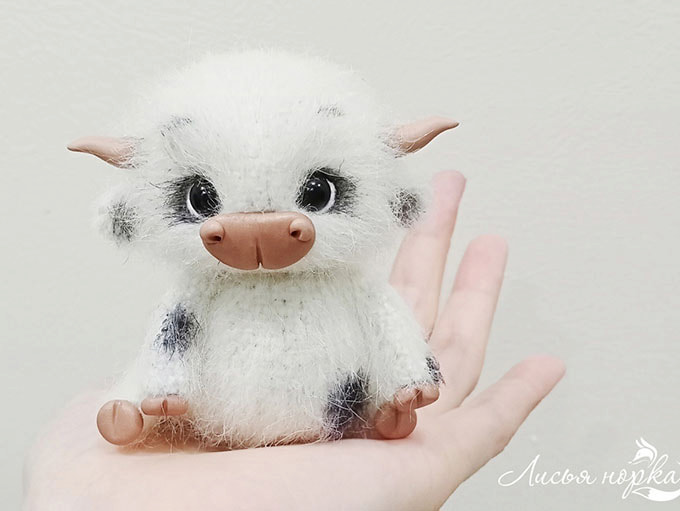 Бычок Крошка — схема амигуруми