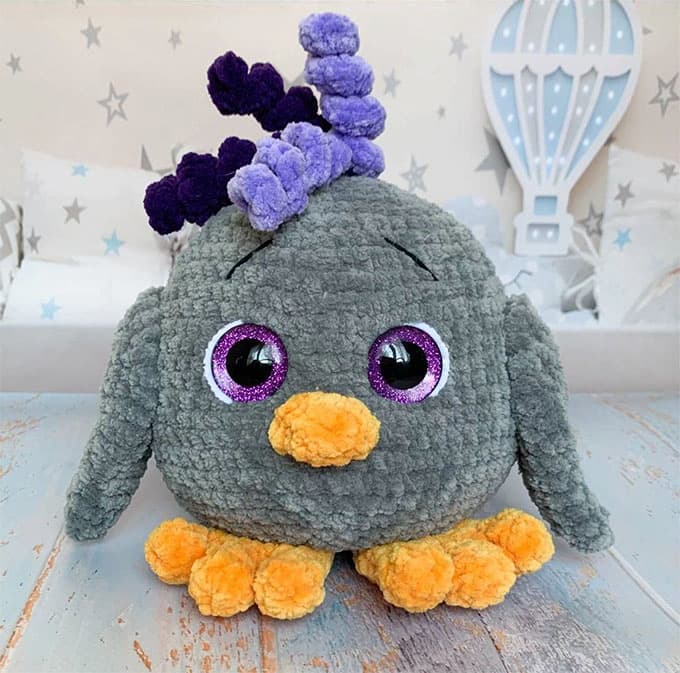 Чижик — схема амигуруми