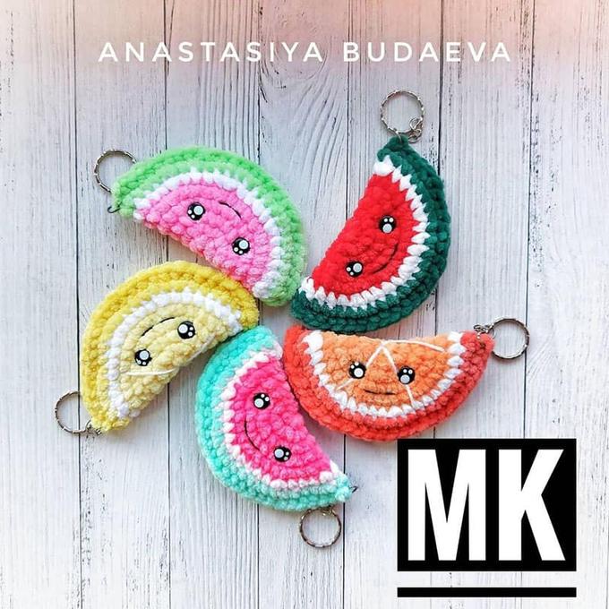 Фруктовая долька — схема амигуруми
