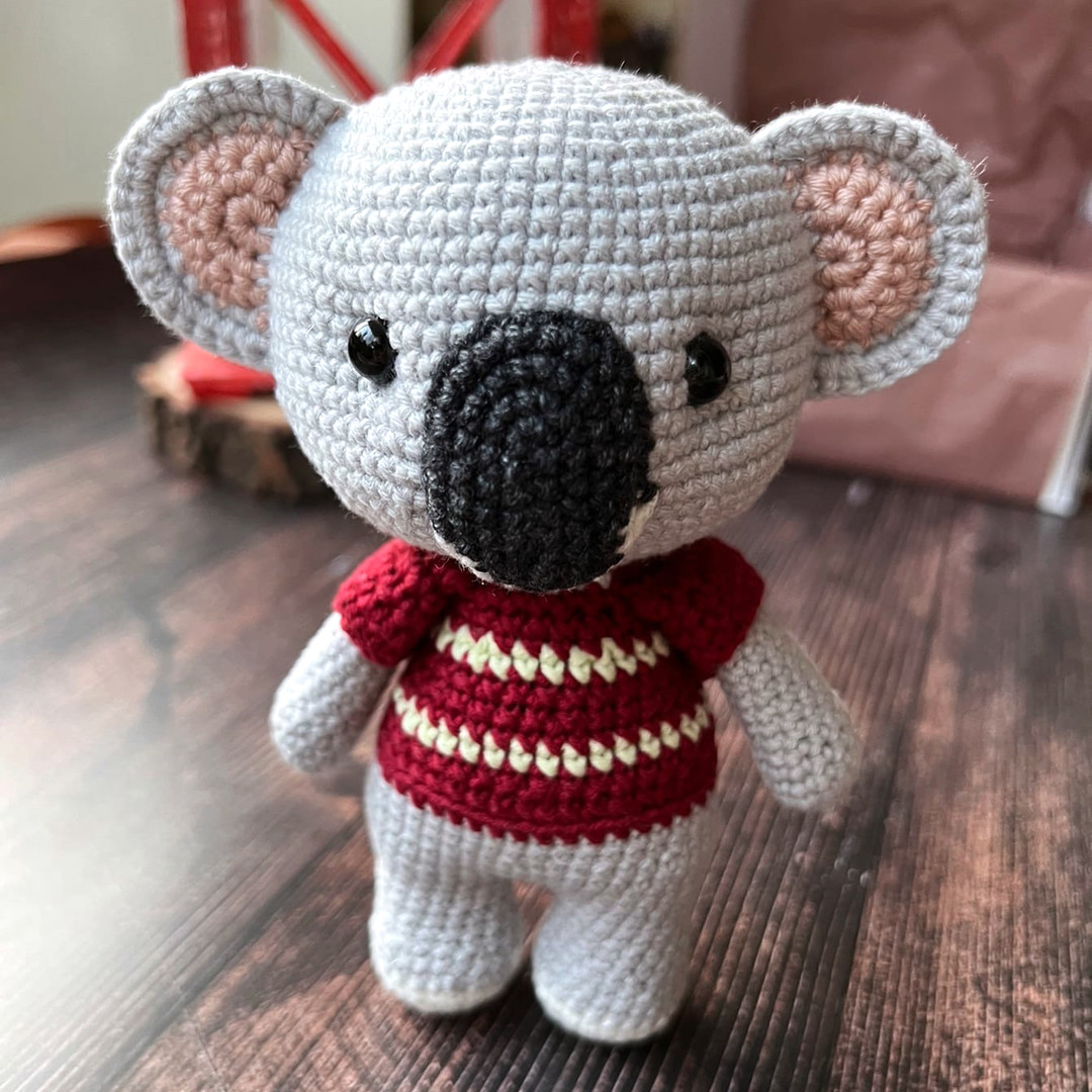 Коала Кевин — схема амигуруми