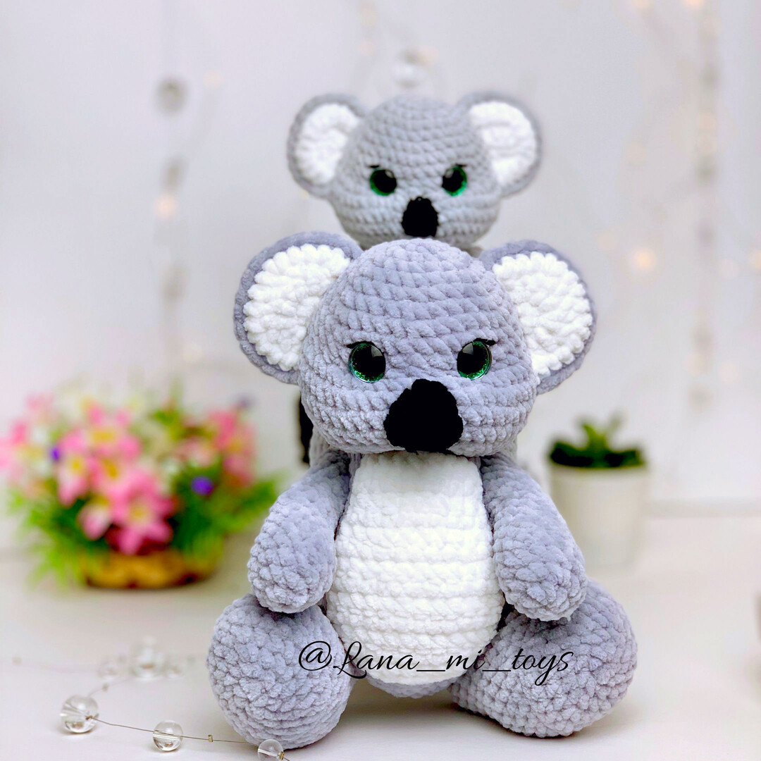 Коала — схема амигуруми