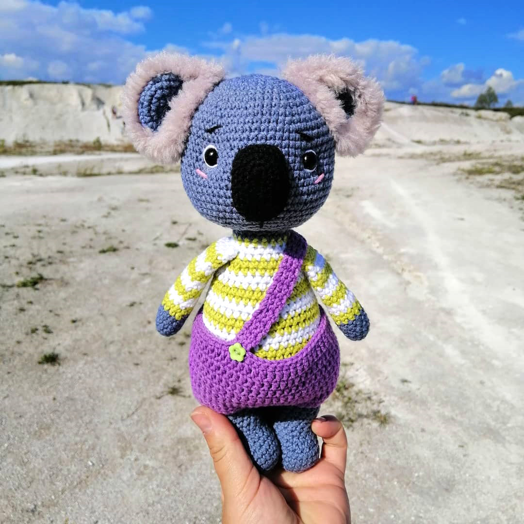 Коала Лиам — схема амигуруми