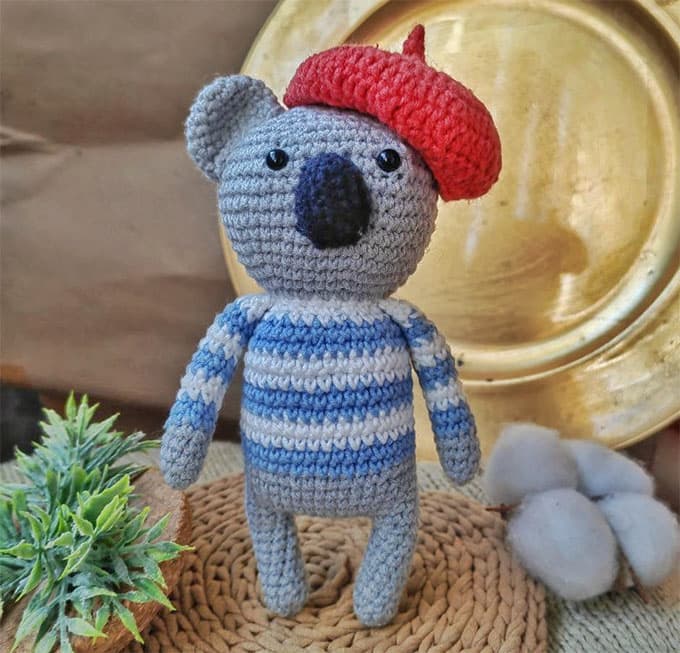 Коала Стефани — схема амигуруми