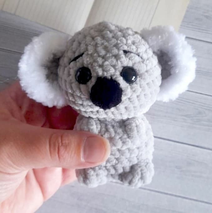 Коала — схема амигуруми