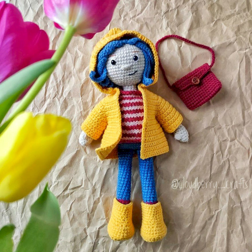 Коралина — схема амигуруми