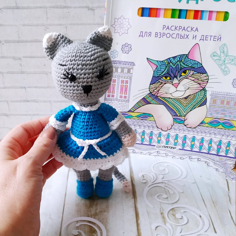 Кошечка Ириска — схема амигуруми