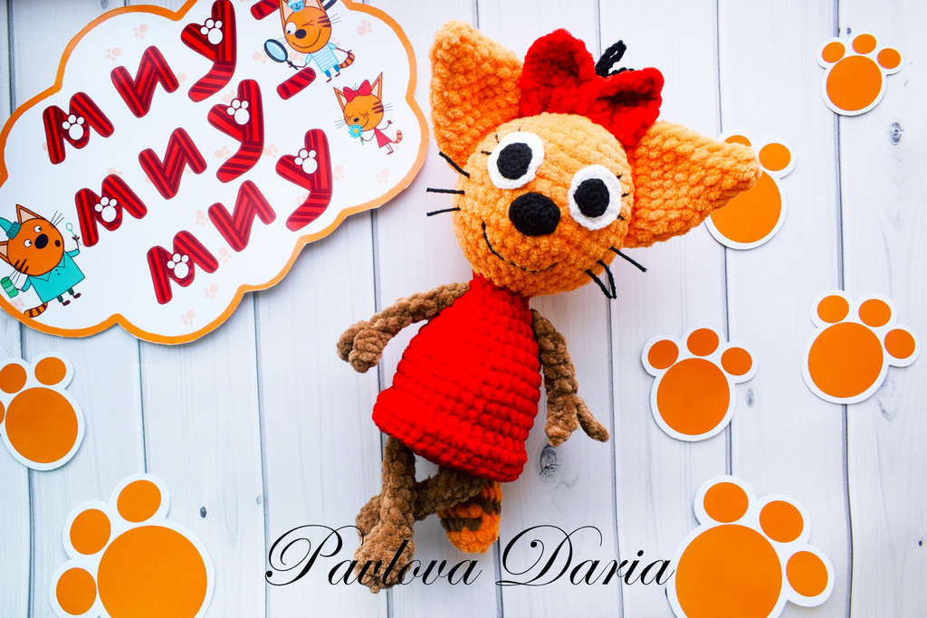 Кошечка Карамелька — схема амигуруми