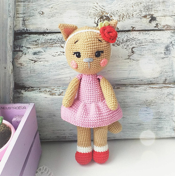 Кошечка Цветик — схема амигуруми