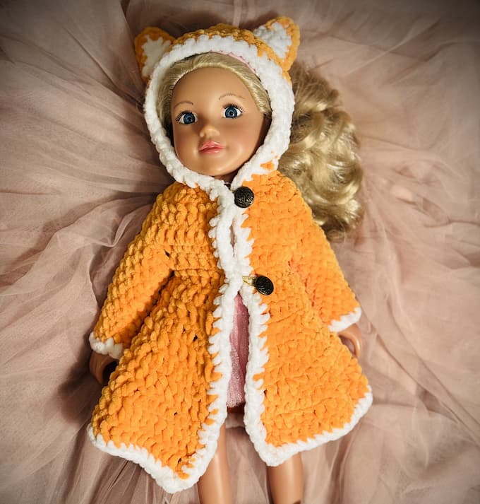 Костюм лисёнка — схема амигуруми