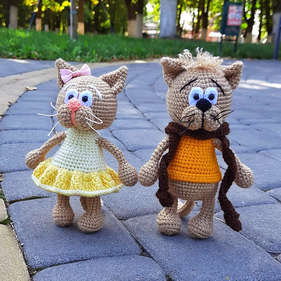 Кот Муркот — схема амигуруми