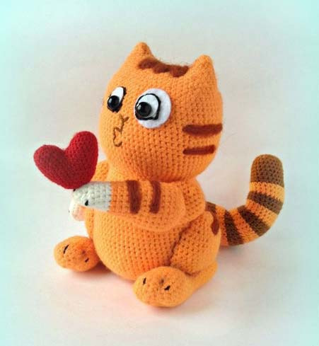 Кот Персик — схема амигуруми