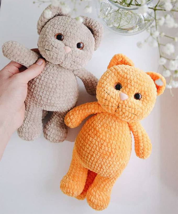 Кот Персик — схема амигуруми