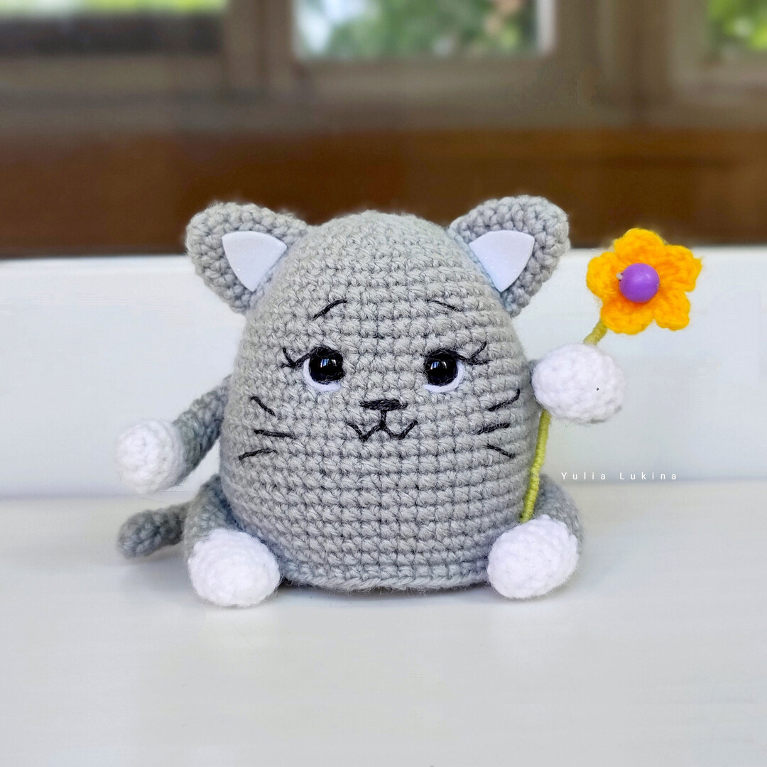 Кот Пухля — схема амигуруми