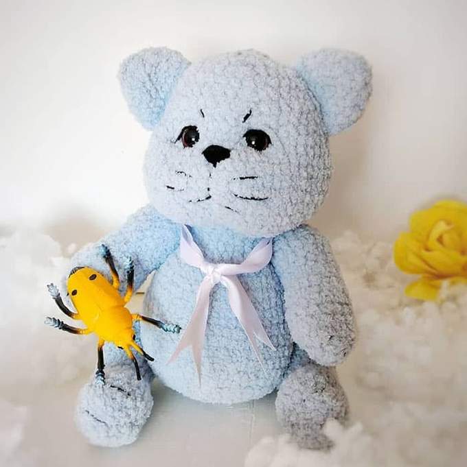 Кот Пухляндий — схема амигуруми