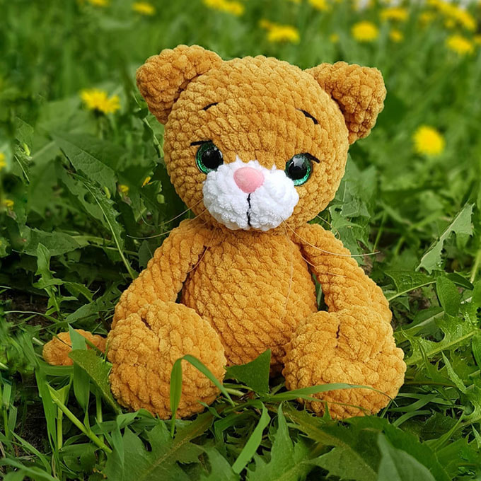 Котик — схема амигуруми