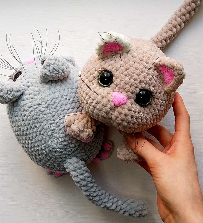 Котик Лапусик — схема амигуруми