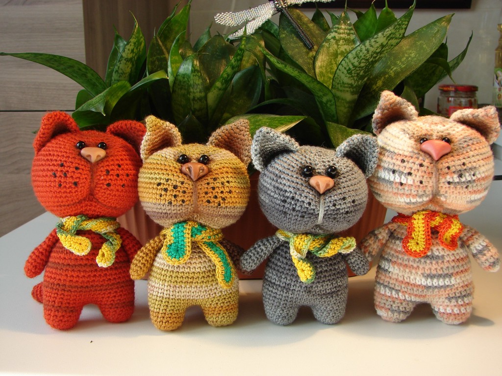 Котик — схема амигуруми