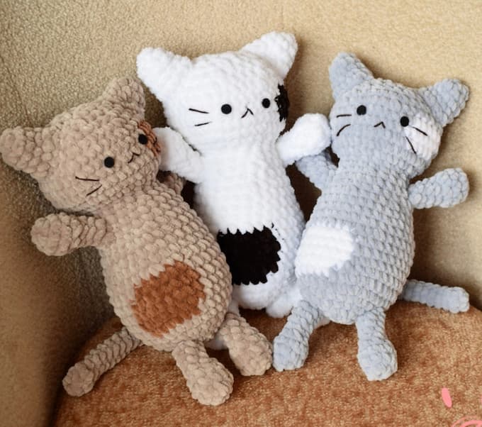 Котики Плюшики — схема амигуруми