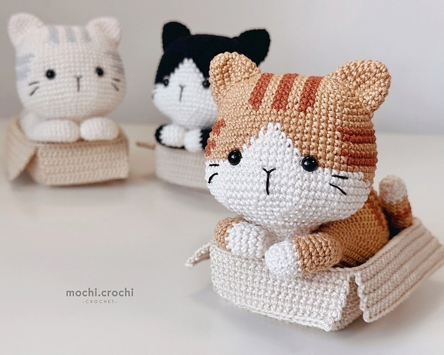 Коты — схема амигуруми