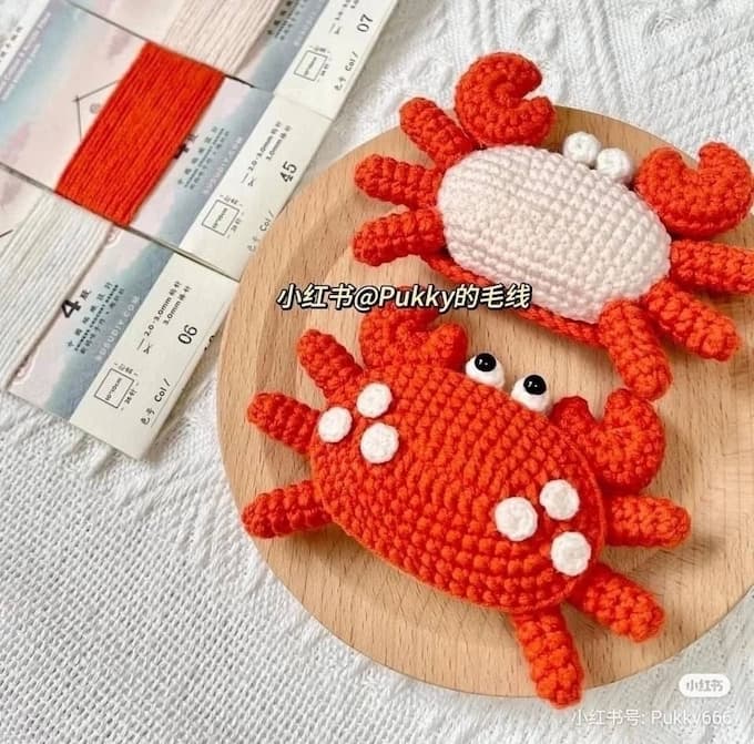 Крабик — схема амигуруми