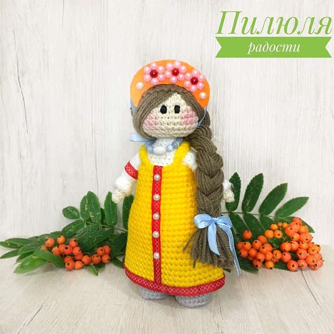 Красавица — схема амигуруми