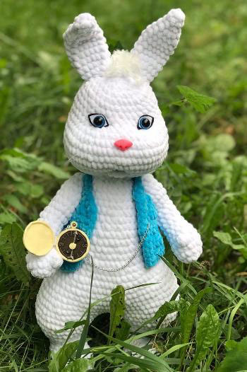 Кролик — схема амигуруми