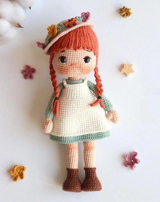 Кукла Анна — схема амигуруми