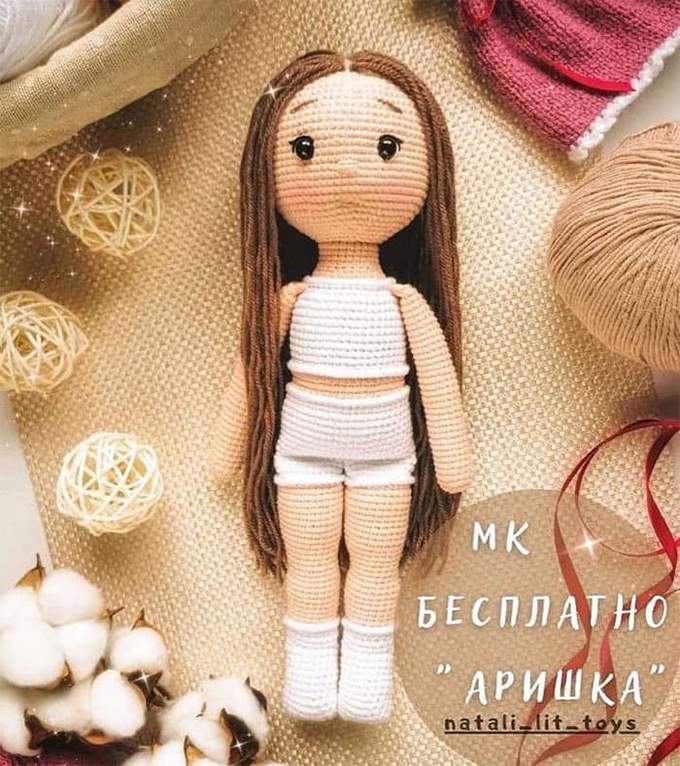 Кукла Аришка — схема амигуруми