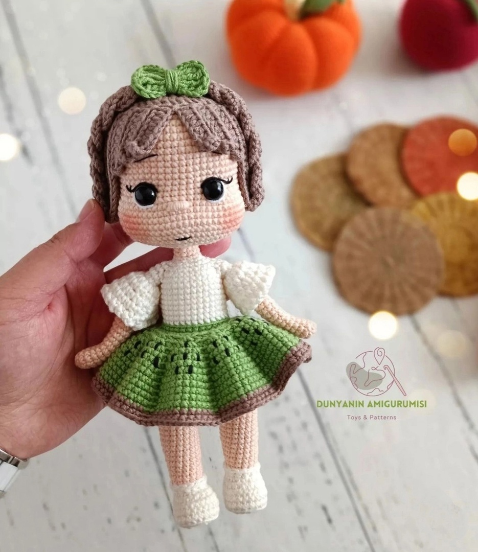 Куколка киви — схема амигуруми