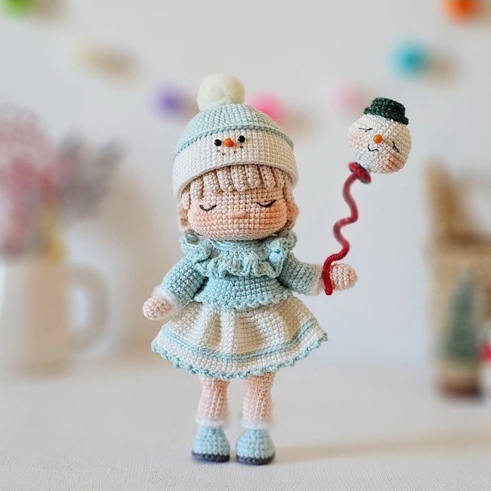 Куколка Мави — схема амигуруми