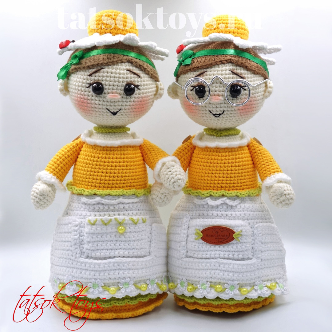 Куколка-помощница Ромашка — схема амигуруми