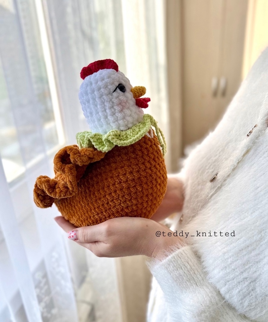 Курочка — схема амигуруми