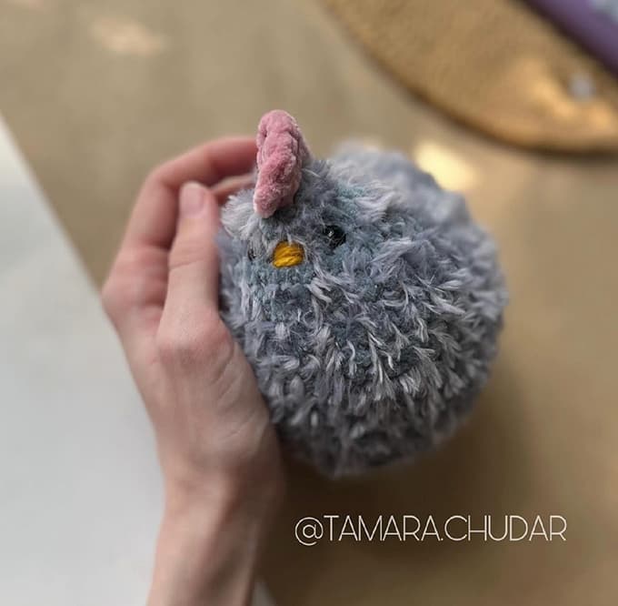 Курочка Ряба — схема амигуруми