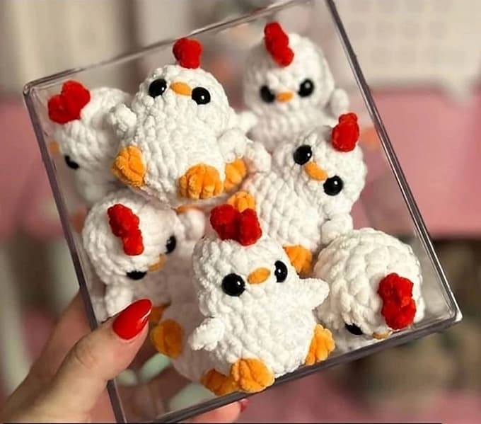 Курочка — схема амигуруми