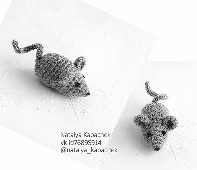 Маленькая Мышка — схема амигуруми