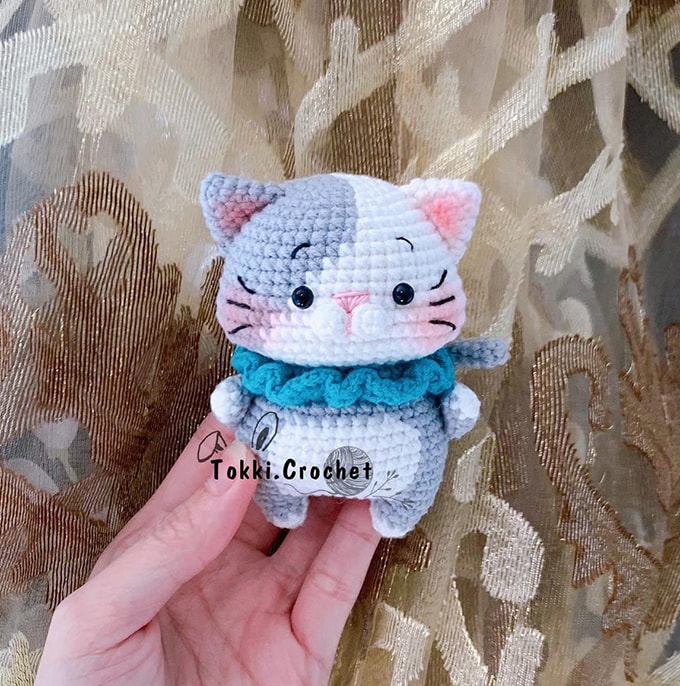 Маленький котик — схема амигуруми