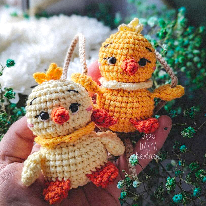 Малыш Цыплёнок — схема амигуруми