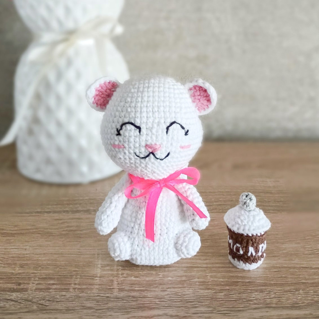 Милая кошечка — схема амигуруми