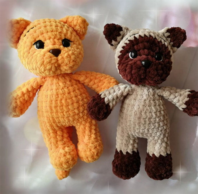 Мини котик — схема амигуруми