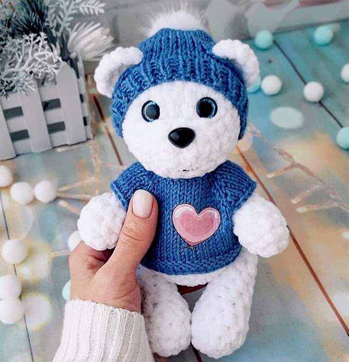 Мишка Бэни — схема амигуруми