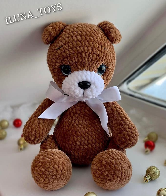 Мишка Денни — схема амигуруми