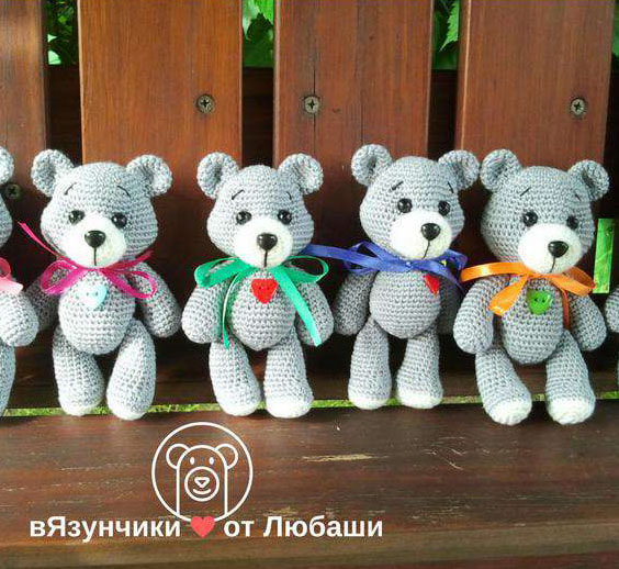 Мишка — схема амигуруми