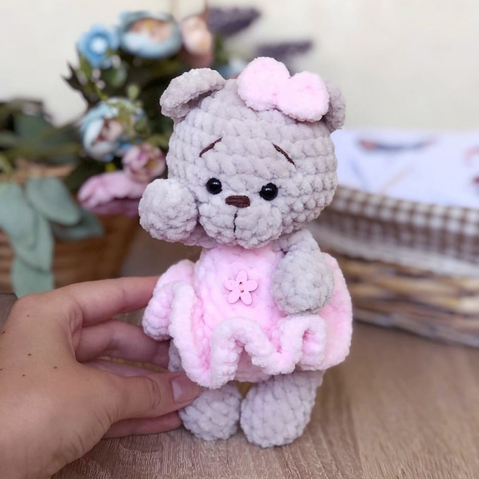 Мишка Малышка — схема амигуруми