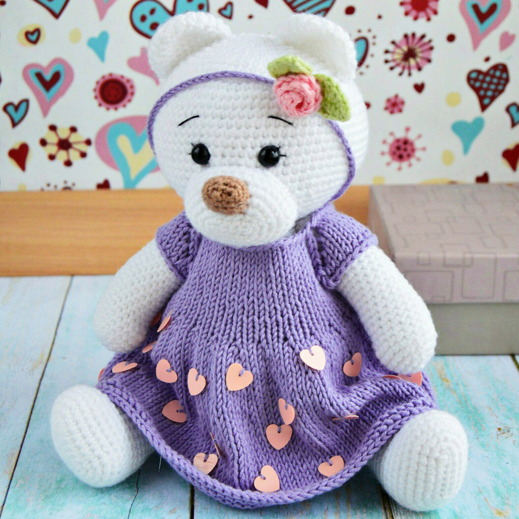 Мишка Майя — схема амигуруми