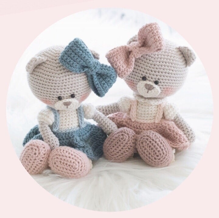 Мишка Милли — схема амигуруми
