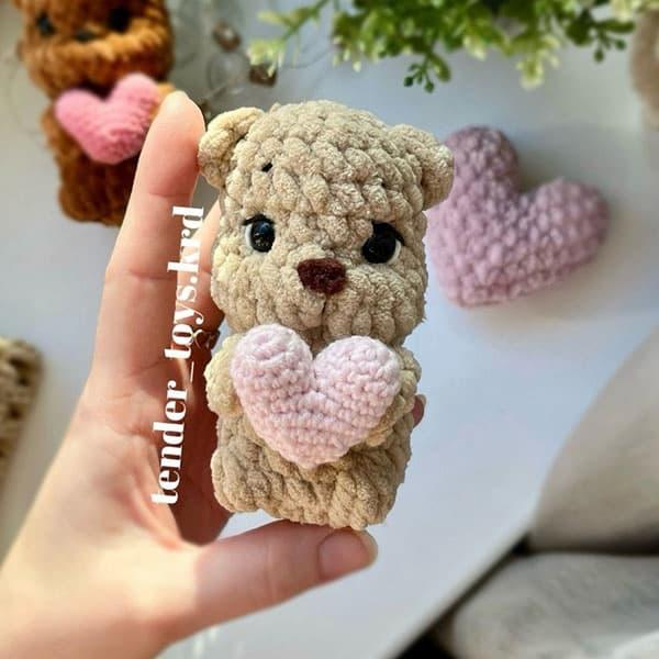 Мишка с сердечком — фото сборки