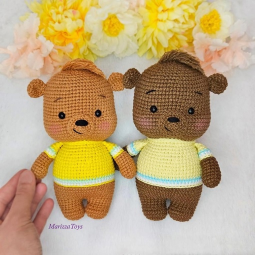 Мишка Тимми — схема амигуруми