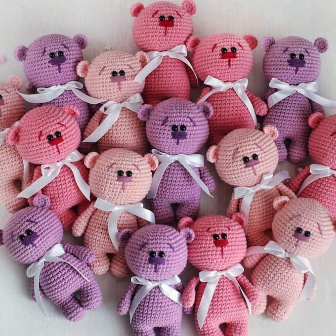 Мишки — схема амигуруми
